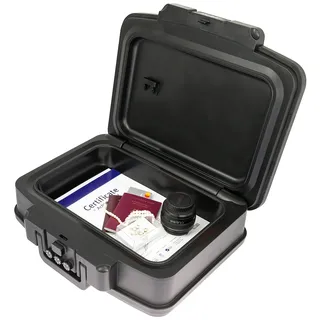 HMF Dokumentenbox Zahlenschloss DIN A4 / keine Sicherheitsstufe