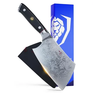 DALSTRONG Mini Hackmesser - 11,4 cm - Shogun Serie - Damaszener - Japanischer AUS-10V Super Stahl - G10 Griff - mit Scheide