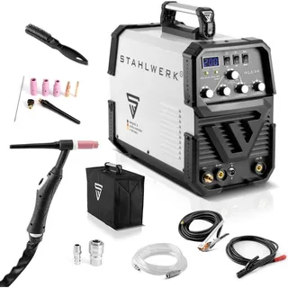 STAHLWERK Inverterschweißgerät AC/DC WIG 200 ST IGBT luftg.3m Einzelgerät m.Zub.