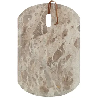 DAHEIM Servierbrett 45 x 30 cm Stein, Marmor, Granit Beige