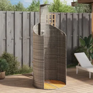 vidaXL Gartendusche grau 100x100x241,5 cm