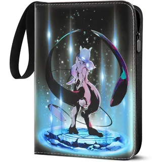 Sammelalbum für Pokemon Karten, 50 Seiten 400 Taschen Sammelkarten Album, Tragbar Wasserdicht PU Karten Halter Heft Ordner Buch, Sammelkartenalben für Sammler cm4