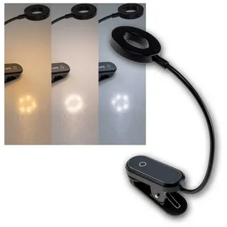 ChiliTec LED Klemmleuchte Schwarz