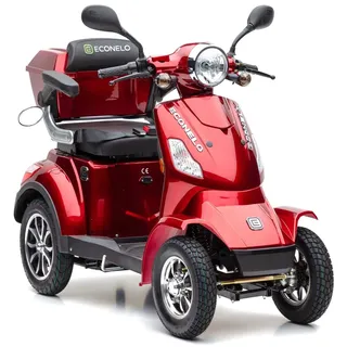 ECONELO E-Seniorenmobil Voltrixx 4-Rad 1000 Watt Rot