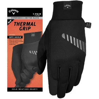 Callaway Golf Thermal Grip Kaltwetter-Golfhandschuhe (2er-Pack) 2023, Schwarz