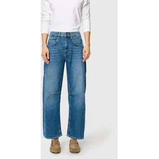 MAC Ohio Jeans Barrel in Blue Vintage-D40