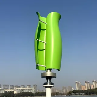 800W vertikale Windkraftanlage 12V 24V 48V Windgenerator freie Energie Windmühle Windturbine mit Regler Windräder für Heimgebrauch Garten Boote (48V-Grün)