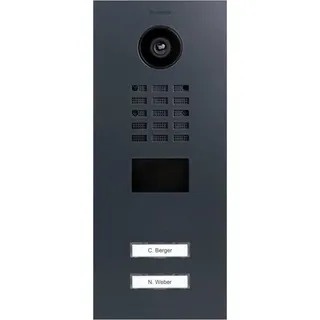 DoorBird D2102V IP-Video-Türsprechanlage LAN Außeneinheit Edelstahl, RAL 7016 (seidenmatt)