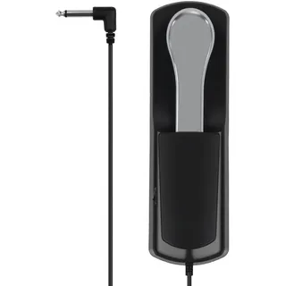 Sustain Pedal für Keyboard und Digitalpiano mit Polaritätsschalter, Universal Piano Pedal mit 6,35 mm Anschluss, Rutschfestes Fußpedal für MIDI Keyboard und elektronische Klaviere