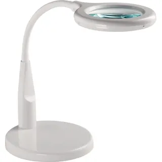 Nordwest Handel AG LED-Lupenleuchte Glaslinse 88,9 (3,5Zoll) weiß runder Kopf Glaslinse