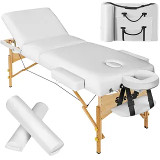 Tectake tectake® 3 Zonen Massageliege-Set, Somwang mit Holzgestell, 218 x 102 x 90 cm