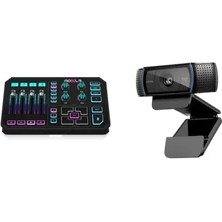 TC Helicon GoXLR Revolutionäre Online-Broadcaster-Plattform mit 4-Kanal-Mischpult & Logitech C920 HD PRO Webcam, Full-HD 1080p, 78° Sichtfeld, Autofokus