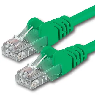 1aTTack 1aTTack.de 20m - grün - 1 Stück - CAT.6 CAT6 Ethernet-Lan-Netzwerk-Kabel 1000 Mbit/s Patchkabel