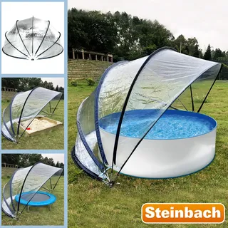 Steinbach Pooldach Cabrio Dome 440 x 220 cm Schwarz
