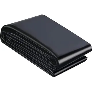 HDPE schwarze Teichfolie, 10 m x 10 m, vorgeformte Teichfolie für Fischbecken, wasserdichte Membran für Landschaften, Gärten und Springbrunnen