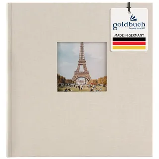 Goldbuch Bella Vista sandgrau 30x31 60 weiße Seiten 27723