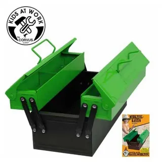 Corvus Werkzeugkasten aus Metall, grün/schwarz