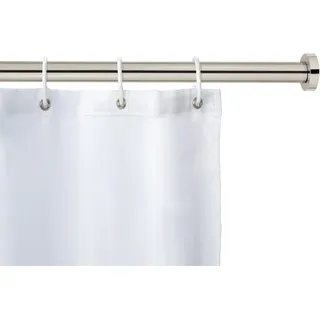 Wenko Duschvorhangstange Luz 110 - 185 cm silber
