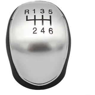 EXTRWORY Manueller 5-/6-Gang-Schaltknauf, für Ford, Leder-Ersatz für C-Max Focus MK2 MK3, für Galaxy Kuga 2007–2021, Ersatz für manuellen Schaltknauf (6 Gänge)