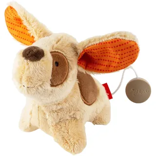 Sigikid 43448 - Mini Spieluhr Hund (Melodie mit vier Wiegenliedern), 13 cm