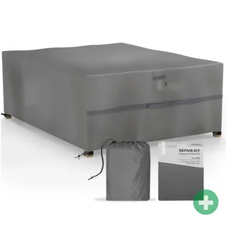 Sanzaro Abdeckung Gartenmöbel 200 x 160 x 70 cm Grau