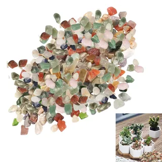 Edelsteine Halbedelsteine Perlen,2 Stück 200g Schatzsuche Trommelsteine Halbedelstein,Mini Gemischte Steine,für Mitgebsel Kindergeburtstag,Schatzsuche und Hause Dekoration (9mm-12mm)