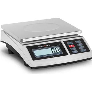 Steinberg Systems Tischwaage Präzisionswaage Küchenwaage Digital Akku LCD 15 kg / 0,5 g