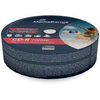 MediaRange CD-R 700MB 52x bedruckbar 25er Spindel (MR202)