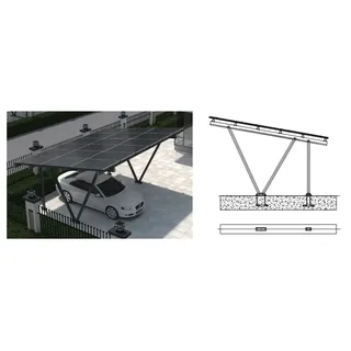 Mibet Energy '6900W Carbon steel Carport  '(0% MwSt §12 III UstG)