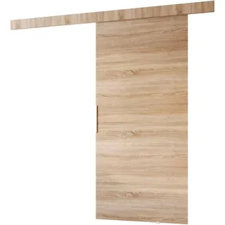 MINIO go for it - Schiebetür Komplettset CLEAN A, 106 cm Breit, Schiebetüren, Wandmontage, Schiebetürsystem, Zimmertüren - Sonoma Eiche