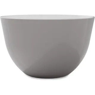 Trebonn Pile, stapelbare Schüssel Durchmesser 28 cm x H 17 cm Große Schüssel mit glänzender Oberfläche, perfekt als Salatschüssel oder Terrine (Grau)