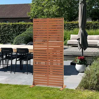 casa.pro Trennwand Nodepp Cortenstahl 180x90 cm Edelrost