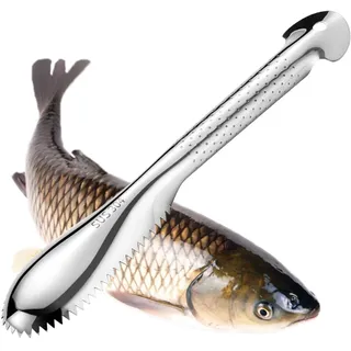 Fischentschupper | Edelstahl Entschupper Für Fisch | Fischschupper Bürste Für Küche | Edelstahl Sägezahn Leicht Entfernen Fischschuppen | Küche Fisch Reinigungswerkzeug