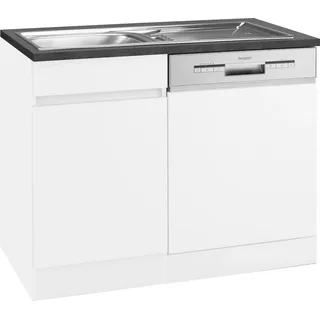 OPTIFIT Spülenschrank Roth 110 x 0 x 0 cm Weiß
