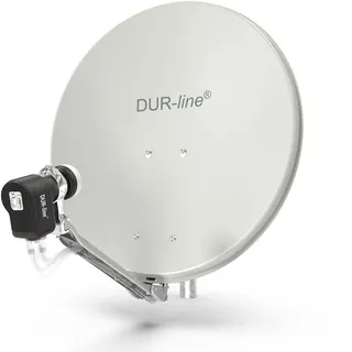 Dur-Line Select 4 Teilnehmer Set - Qualitäts-Alu-Satelliten-Komplettanlage - Sel...