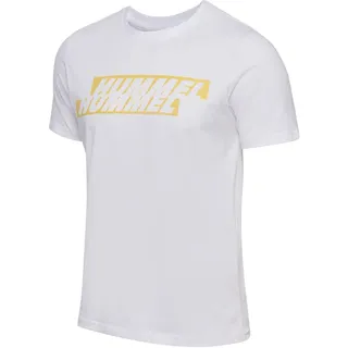 hummel Graphic Displaced Logo Herren T-Shirt, weiß - L