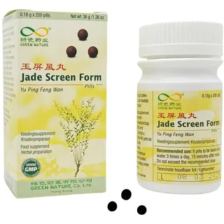 Yu Ping Feng Wan (Jade Screen Form) TCM Kräuterformel 200 Pillen Green Nature