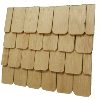 WeWi - 200 Stück Dachschindel, handgeschlagen, naturfarben ca. 40 x 23 x 3 mm - für Krippen und Modellbau