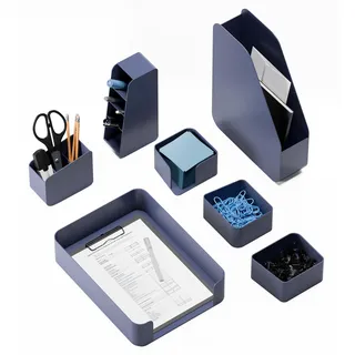sentisina Schreibtisch Organizer Stiftehalter Blau