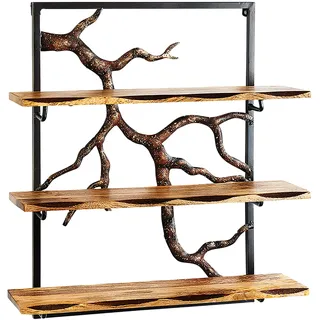 Kobolo Wandregal 59 x 20 x 66 cm Braun