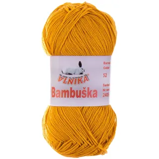 50g Strick- u. Häkelgarn Bambuska Strickgarn Bambus-Viskose Baumwolle unifarben, Farbwahl