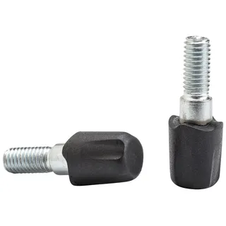 Black Diamond 112118 TECH TIPS - RUBBER, Langlebige Gummispitzen für Trekkingstöcke, perfekter Halt, Black