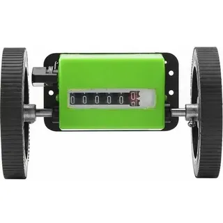 Stück Meterzähler, Mechanischer Längenzähler, Rollenrad, Grün