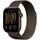 GPS 42 mm Aluminiumgehäuse Dunkelbronze Milanese Armband Dunkelbronze M/L