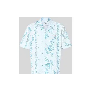 Relaxed Fit Freizeithemd aus Seersucker mit Logo-Stitching, Hellblau, L