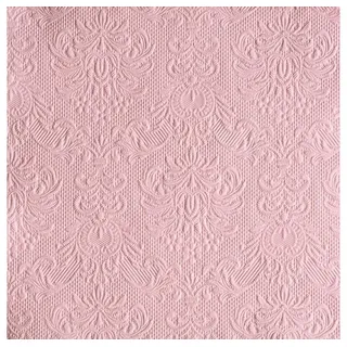 Ambiente Home Servietten Papier 33x33cm Elegance geprägt 15 Stück Rosa