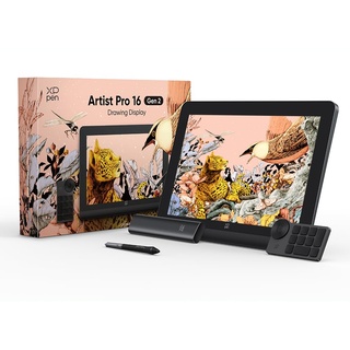 XPPen Artist PRO 16 Gen.2 Grafikdisplay 16 Zoll Pen Display mit X3 Pro Stift und Schnellfernbedienung, 99% sRGB Grafiktablett