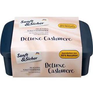 Feuchtes Toilettenpapier Deluxe Cashmere Kunststoffbox