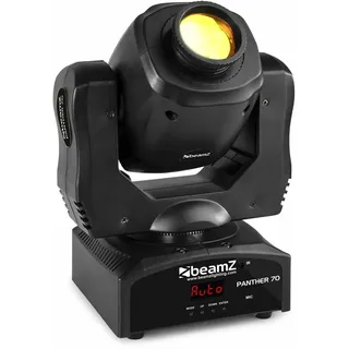Beamz Panther 70 LED Spot Moving Head mit Gobos und Farben, DMX und Fernsteuerung