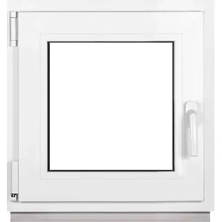 Framex Kellerfenster Weiß BxH 60x60cm (600x600mm) 2fach (32mm) Dreh Kipp DIN Links - Kunststofffenster Premium Fenster - Alle Größen - Weiß